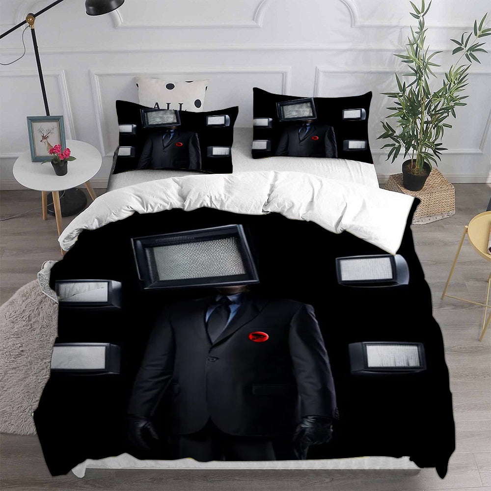 Skibidi Toilet Bedding Sets Duvet Cover, Flatsheet, Pillowcases For Every Bedroom