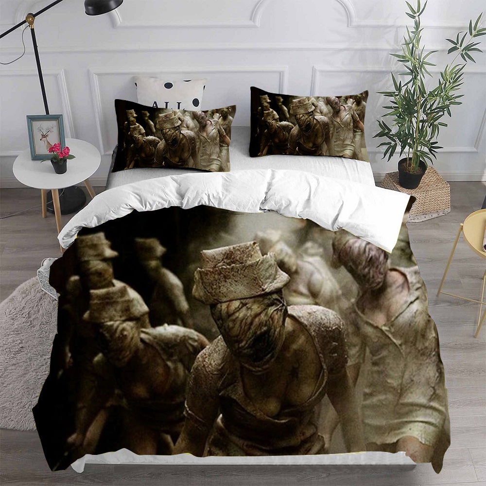 Silent Hill Bedding Sets Gift For Christmas, Halloween, Black Friday