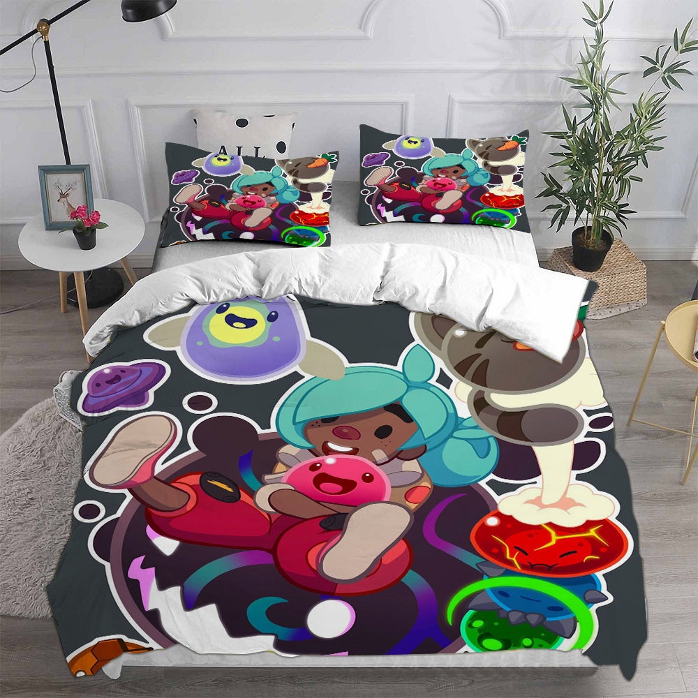 Slime Rancher Bedding Sets Gift For Halloween, Thanksgiving, Christmas