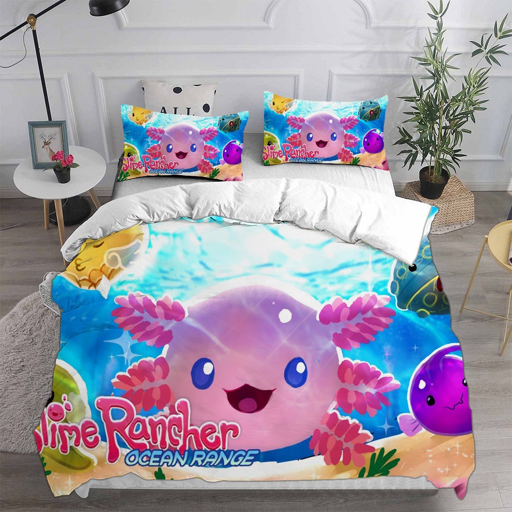 Slime Rancher Bedding Sets Duvet Cover, Flatsheet, Pillowcases For Every Bedroom