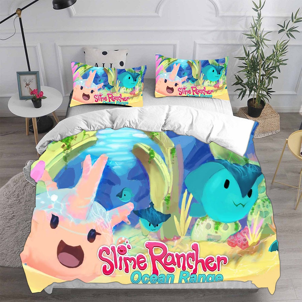 Slime Rancher Bedding Sets Duvet Cover, Flatsheet, Pillowcase For Your Lover