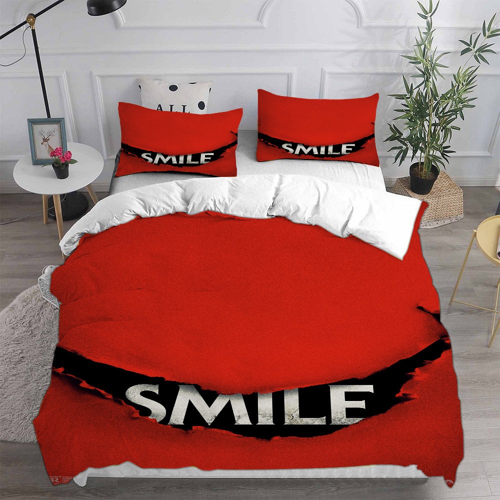 Smile Bedding Sets Gift For Christmas, Halloween, Black Friday