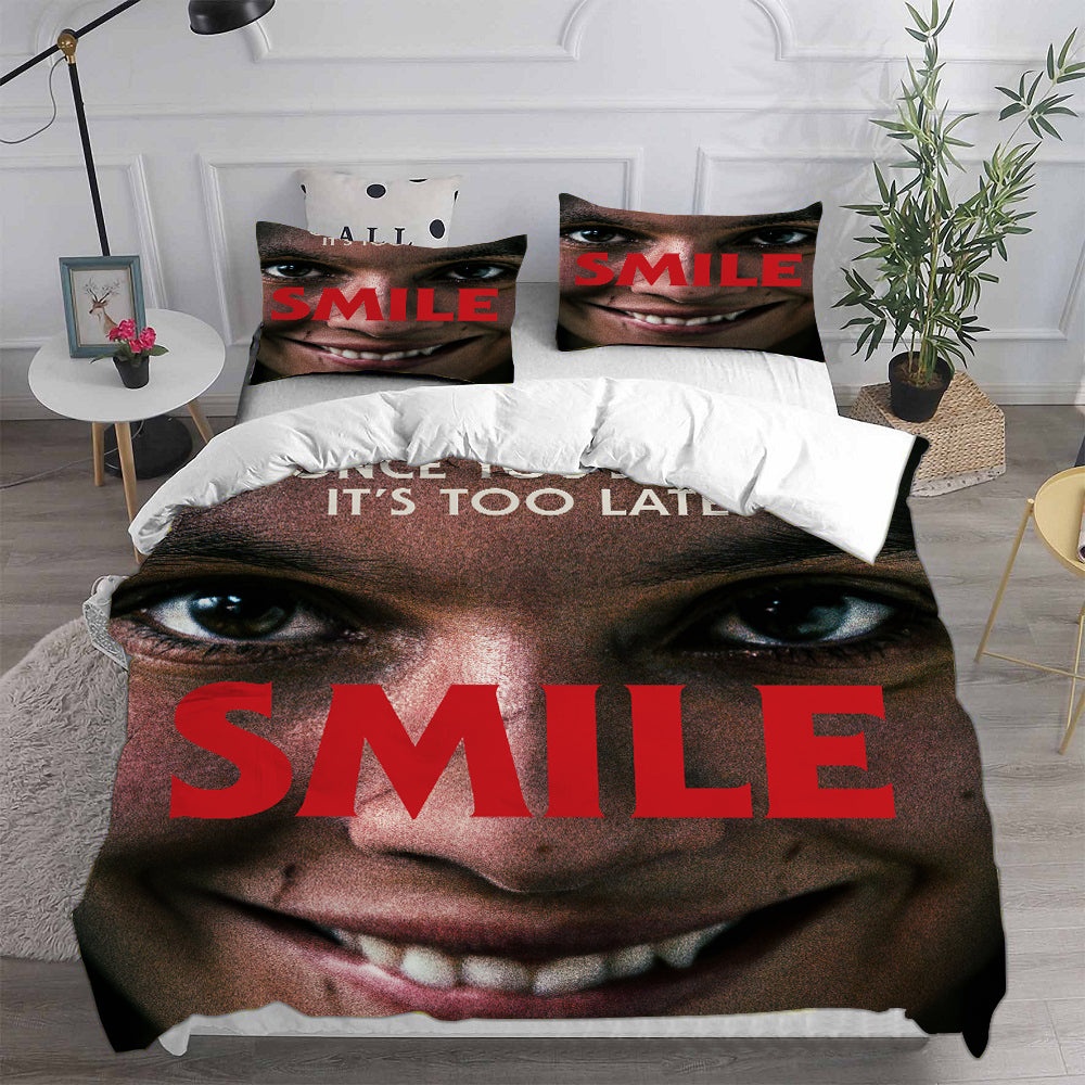 Smile Bedding Sets Duvet Cover, Flatsheet, Pillowcases Perfect Gift For Fans