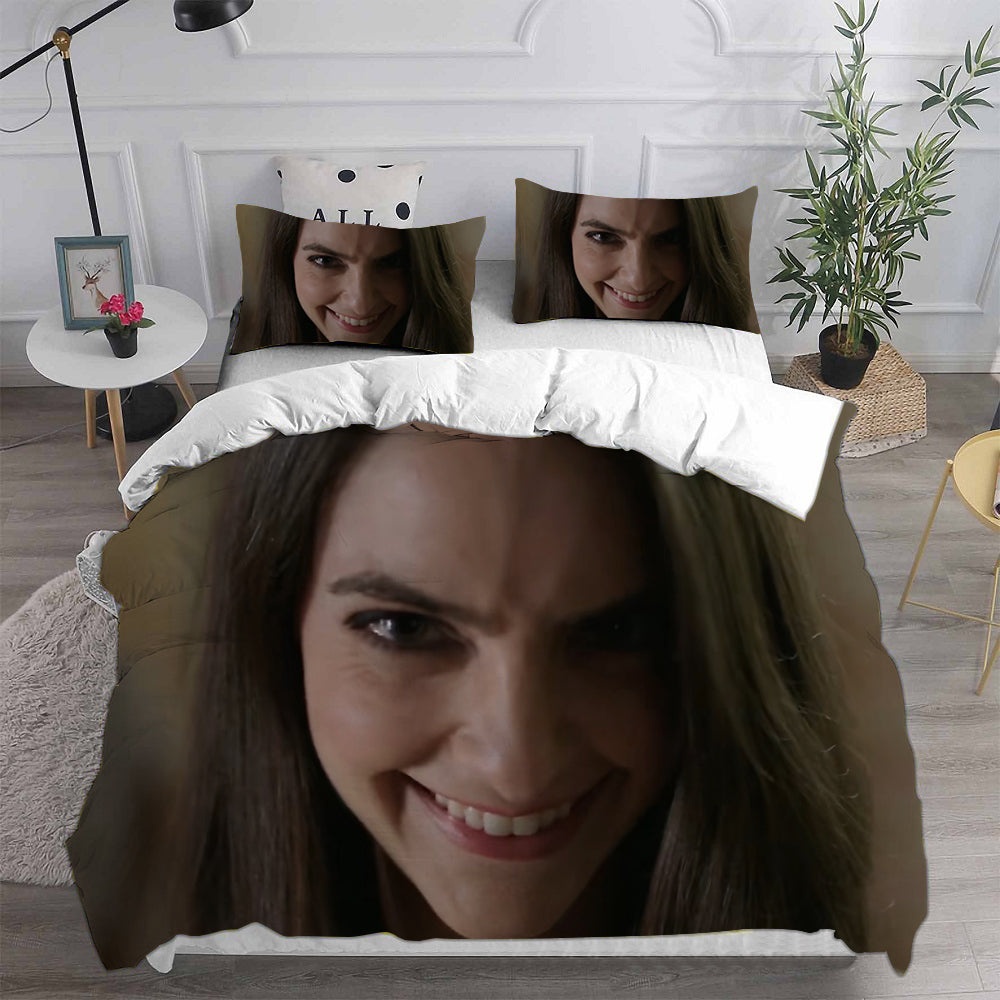 Smile Bedding Sets Gift For Halloween, Thanksgiving, Christmas