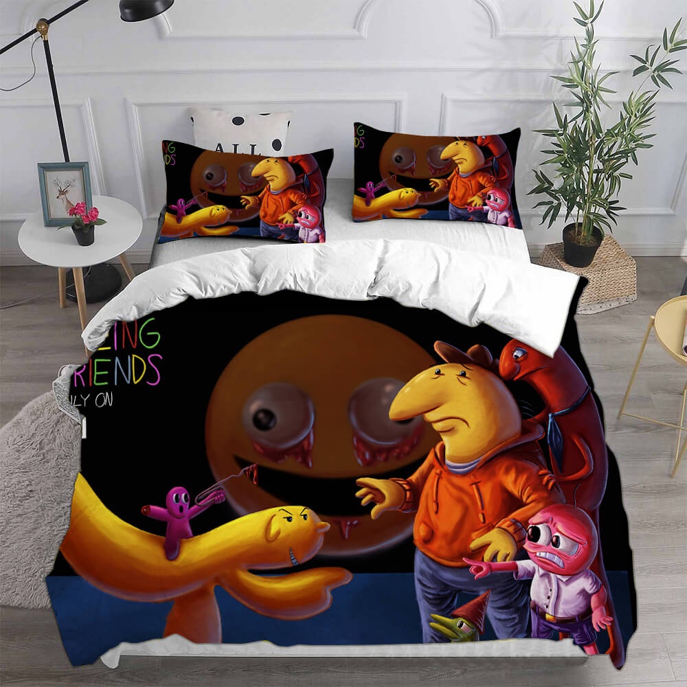 Smiling Friends Bedding Sets Gift For Wife, Husband, Besties