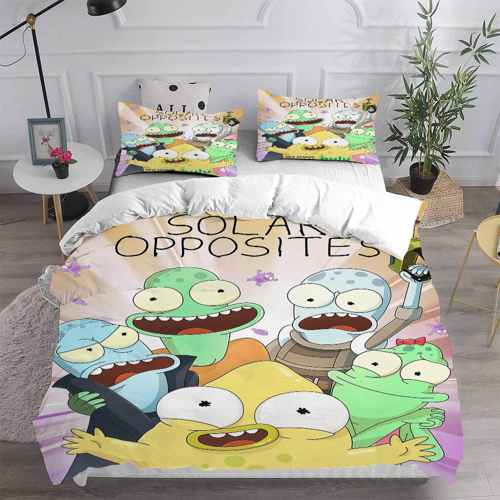 Solar Opposites Bedding Sets Gift For Wife, Husband, Besties