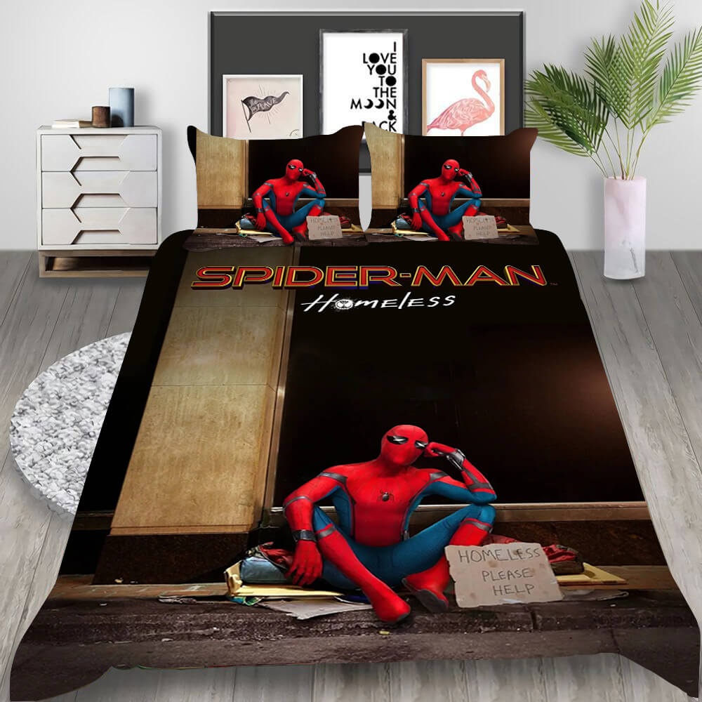 Spider Man No Way Home Decorative Bedding Sets For Fan, Halloween, Christmas, Thanksgiving