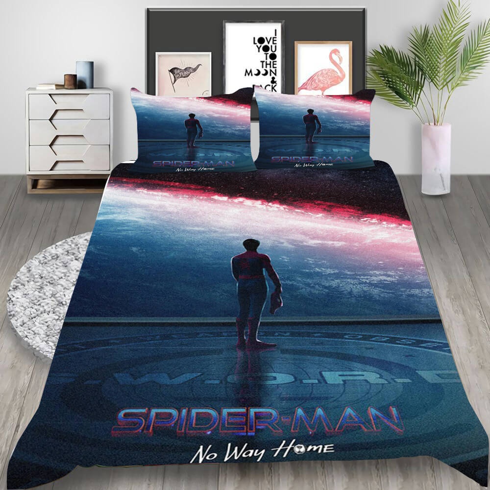 Spider Man No Way Home Bedding Sets Gift For Christmas, Halloween, Black Friday