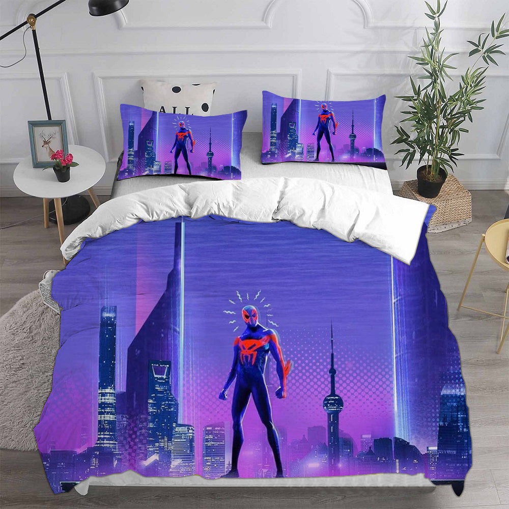 Spider-Man Into the Spider-Verse Bedding Sets Gifts For Family Members On Christmas, Black Friday