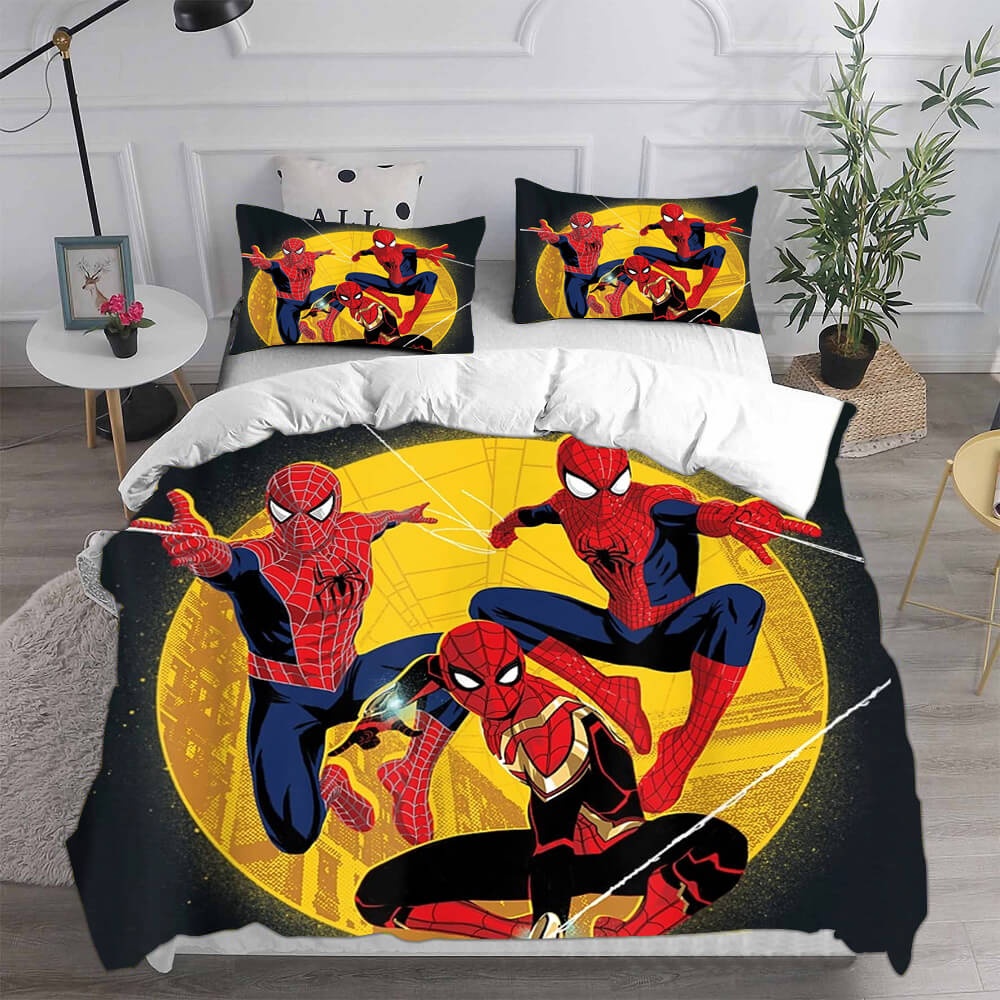 Spider-Man Peter Parker Bedding Sets Gift For Birthday, Halloween, Christmas, Thanksgiving
