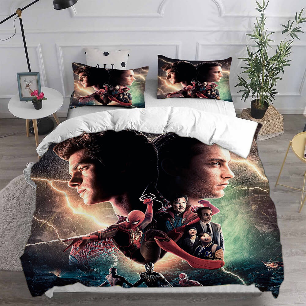 Spider-Man Peter Parker Bedding Sets Duvet Cover, Flatsheet, Pillowcase For Your Lover