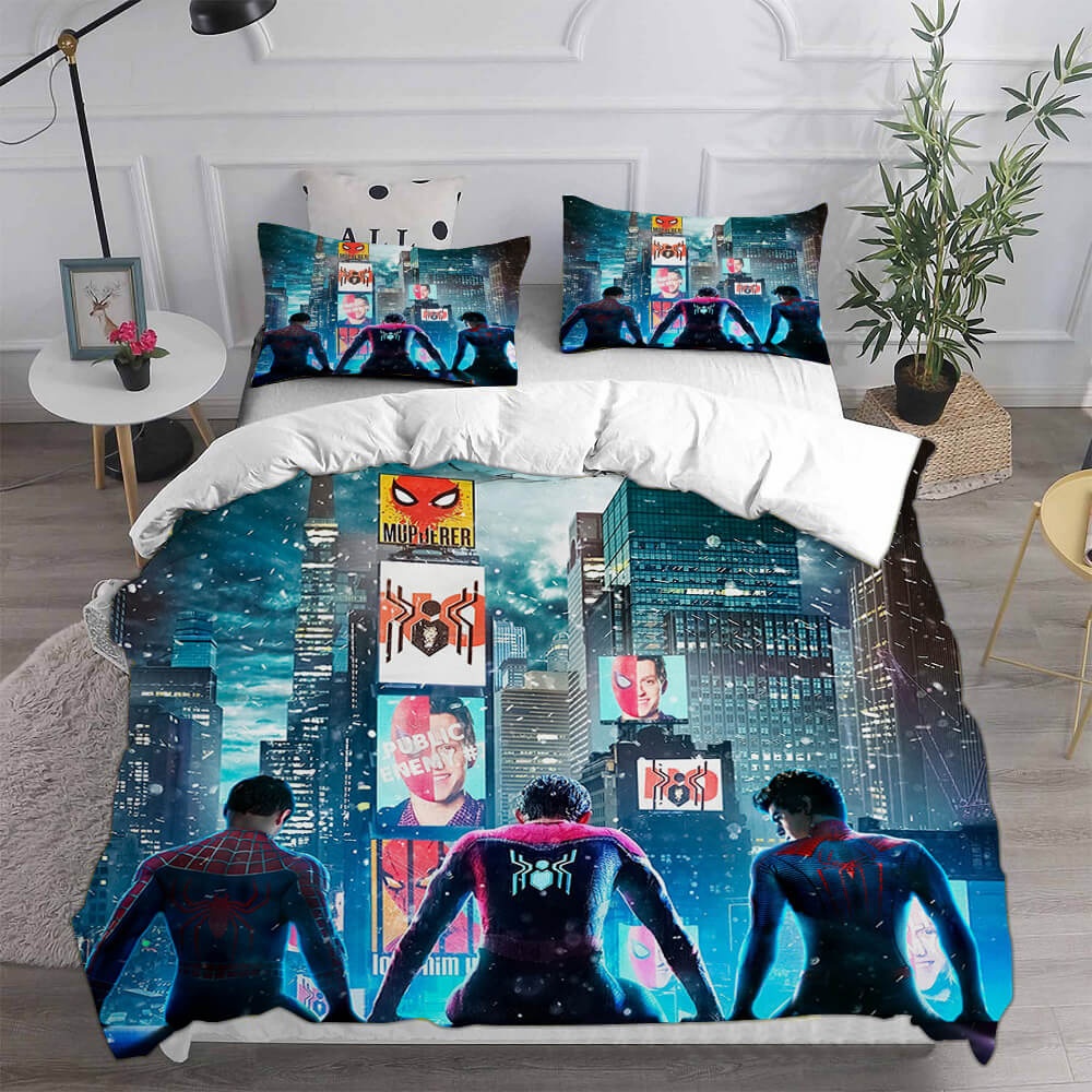 Spider-Man Peter Parker Bedding Sets Duvet Cover, Flatsheet, Pillowcases Perfect Gift For Fans