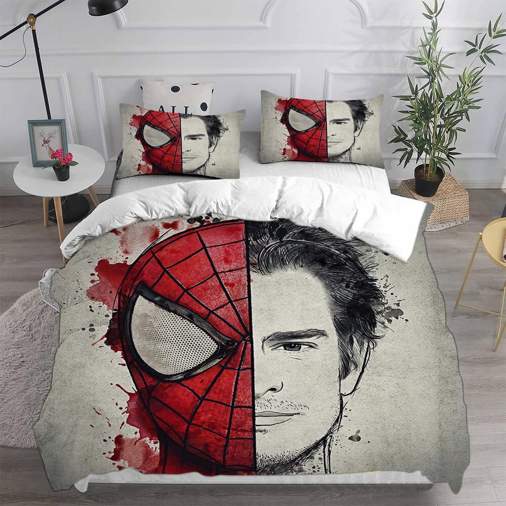 Spider-Man Peter Parker Bedding Sets Gift For Halloween, Thanksgiving, Christmas