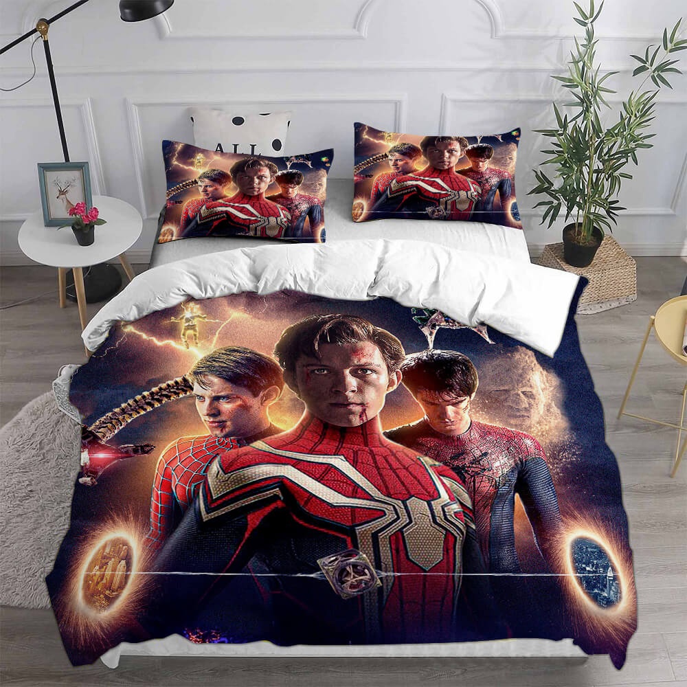 Spider-Man Peter Parker Bedding Sets Gift For Christmas, Thanksgiving, Halloween