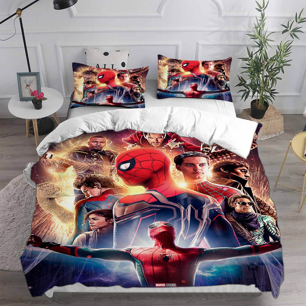 Spider-Man Peter Parker Decorative Bedding Sets For Fan, Halloween, Christmas, Thanksgiving