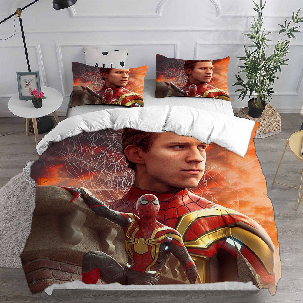 Spiderman No Way Home Bedding Sets Duvet Cover, Flatsheet, Pillowcases Perfect Gift For Fans