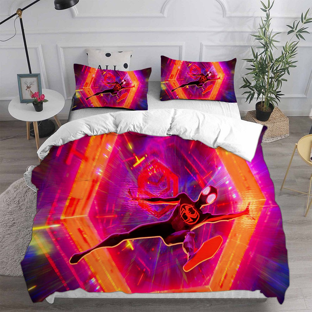 Spider-Man: Across the Spider-Verse Bedding Sets Gift For Christmas, Halloween, Black Friday
