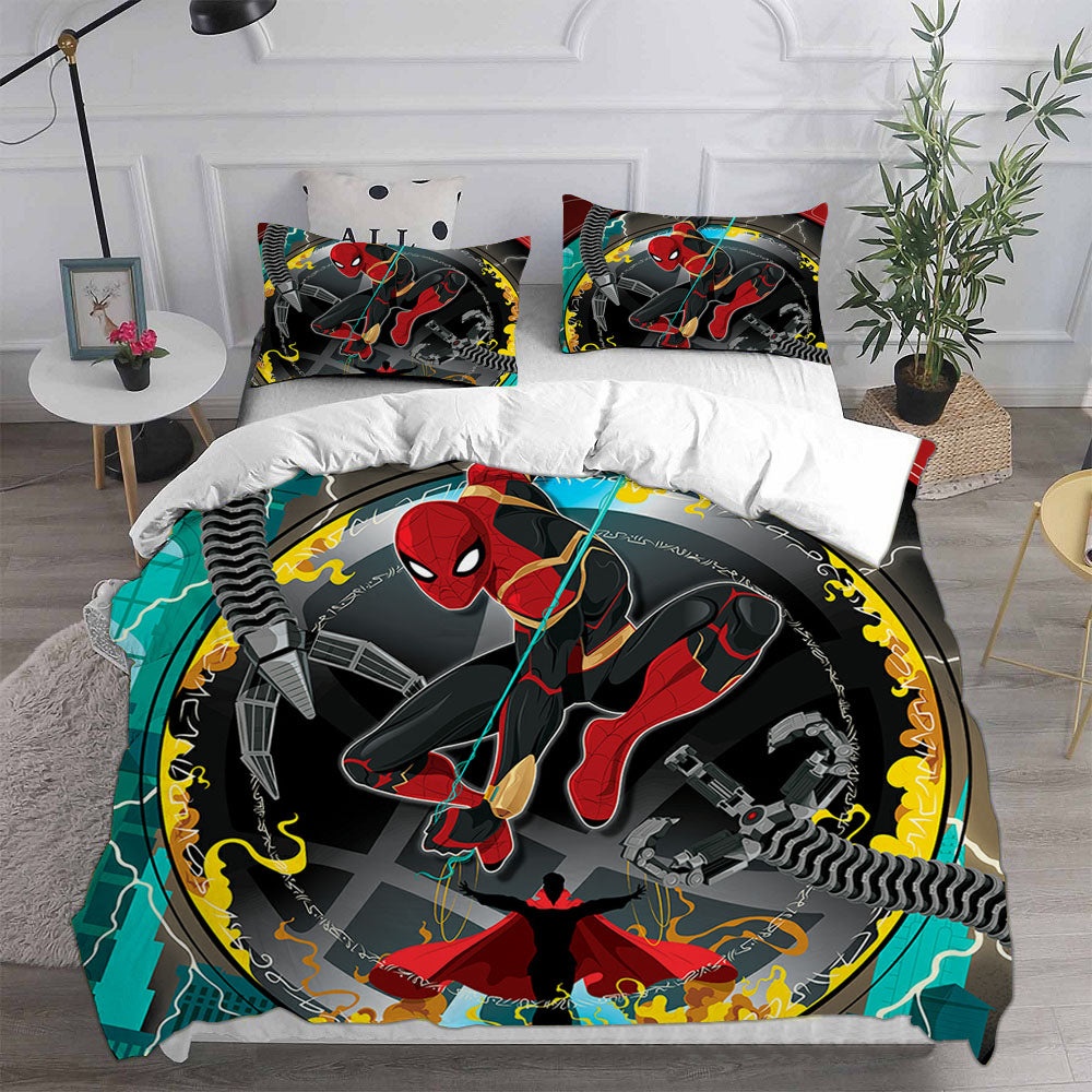 Spiderman No Way Home Bedding Sets Gift For Christmas, Birthday, Thanksgiving