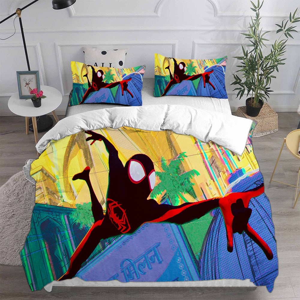 Spider-Man: Across the Spider-Verse Bedding Sets Gift For Halloween, Thanksgiving, Christmas