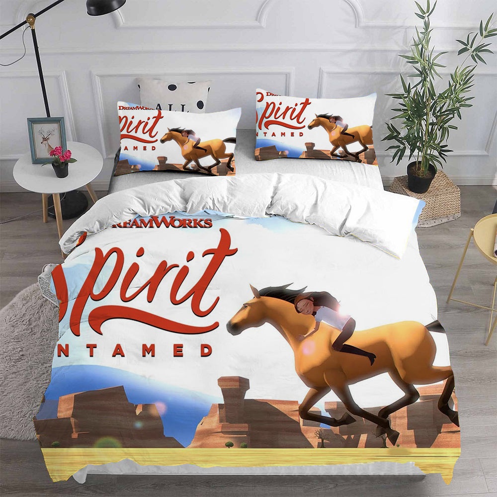 Spirit Untamed Bedding Sets Gift For Halloween, Thanksgiving, Christmas