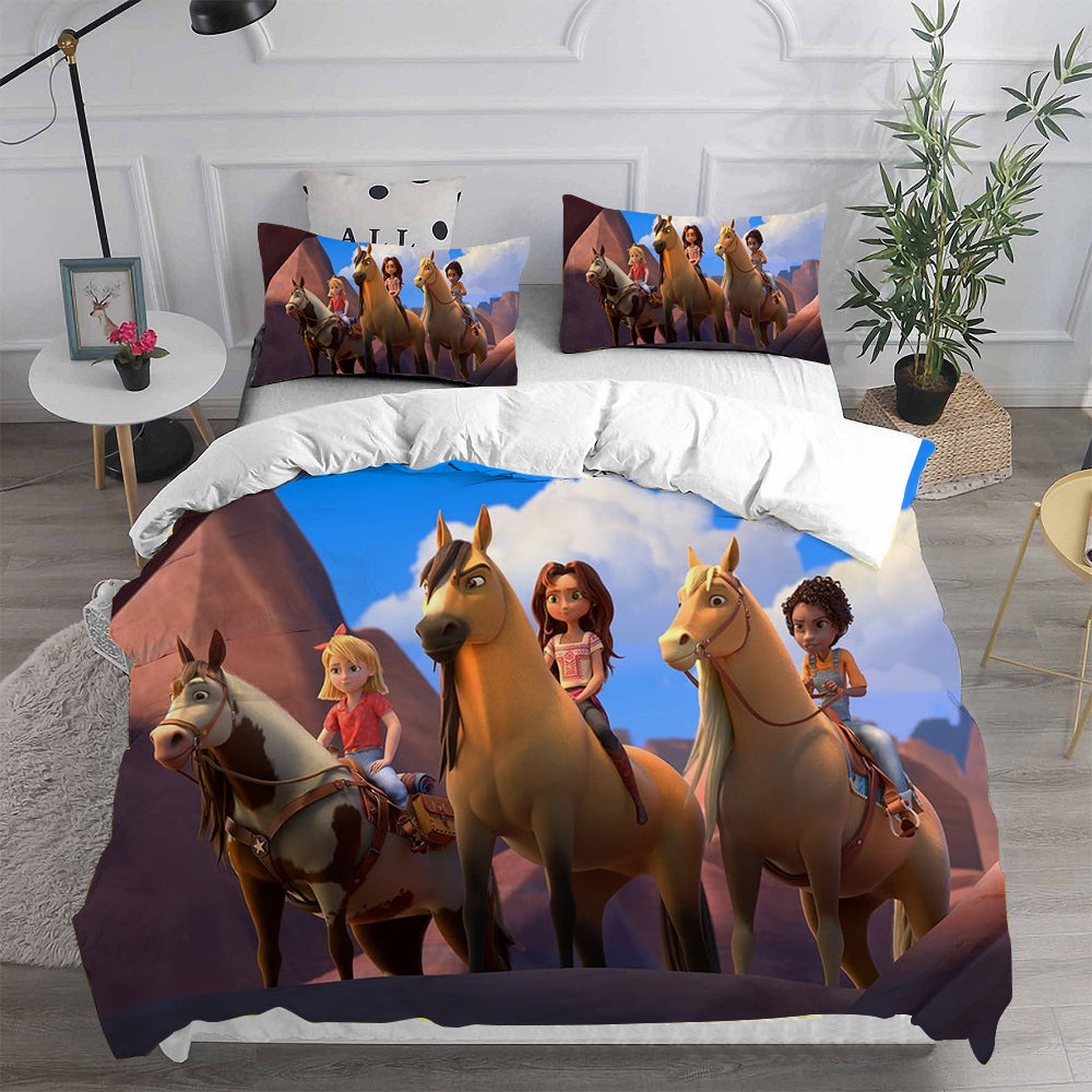 Spirit Untamed Bedding Sets Gift For Christmas, Halloween, Black Friday