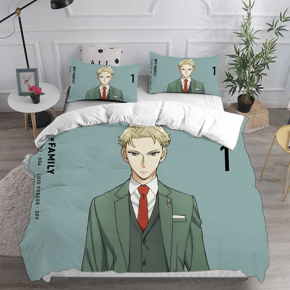 Spy x Family Bedding Sets Gift For Christmas, Thanksgiving, Halloween