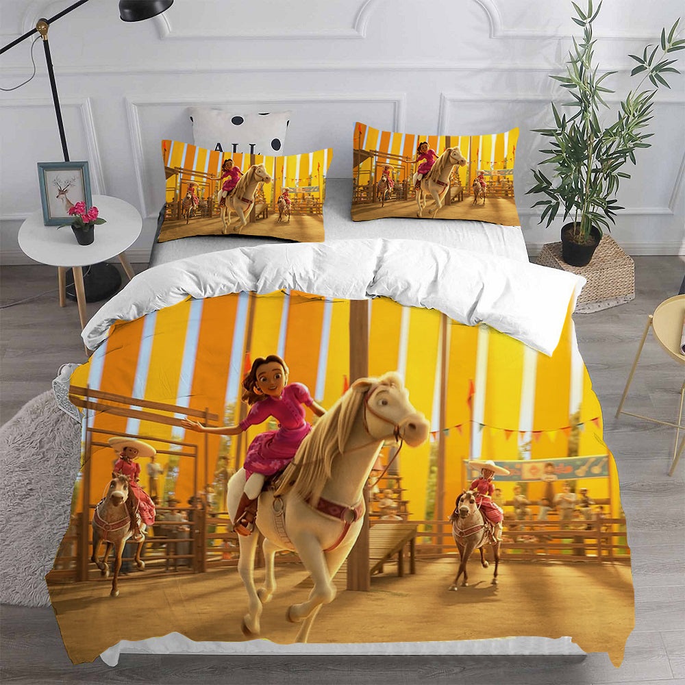 Spirit Untamed Bedding Sets Gift For Fathers Day, Halloween, Christmas