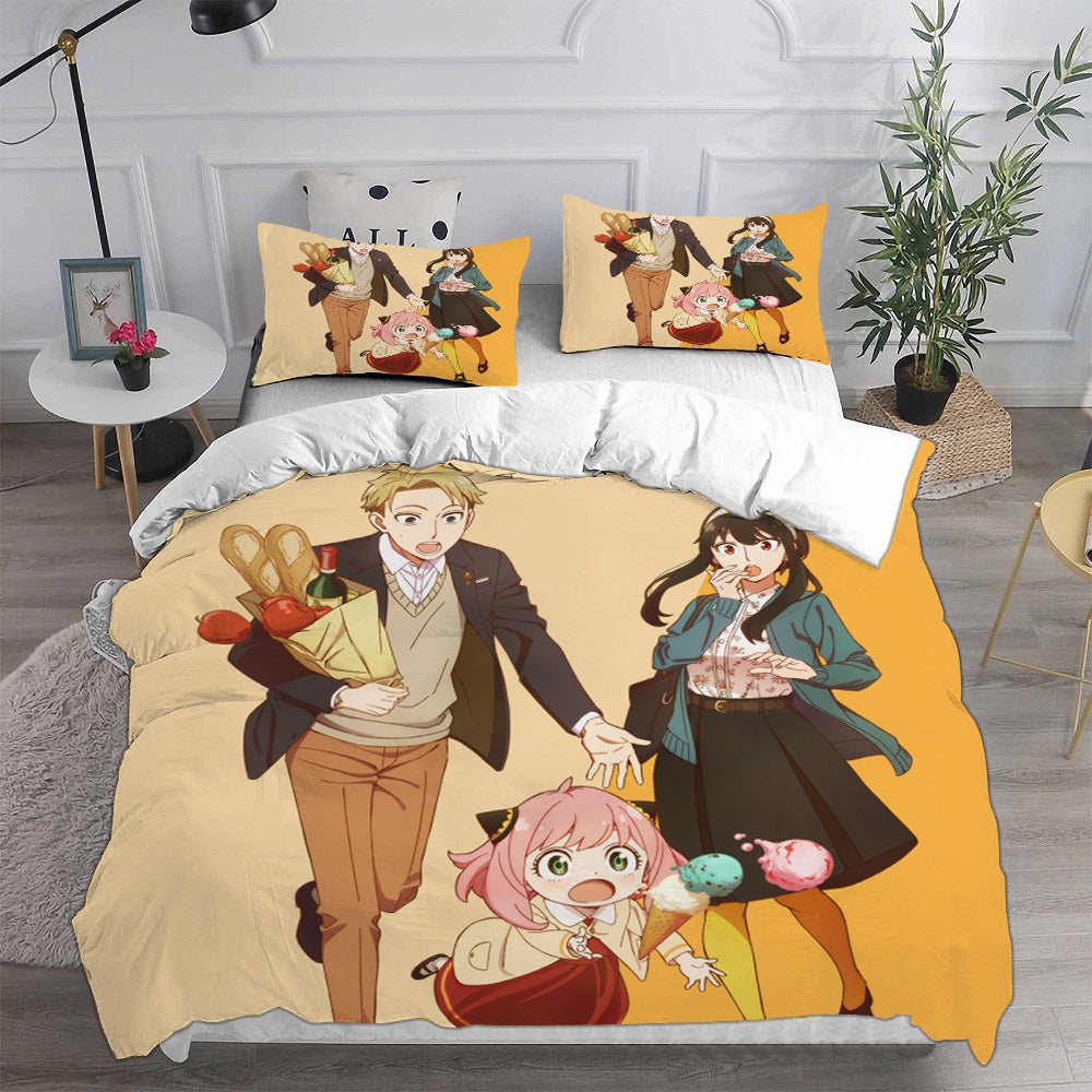 Spy x Family Bedding Sets Gift For Fathers Day, Halloween, Christmas