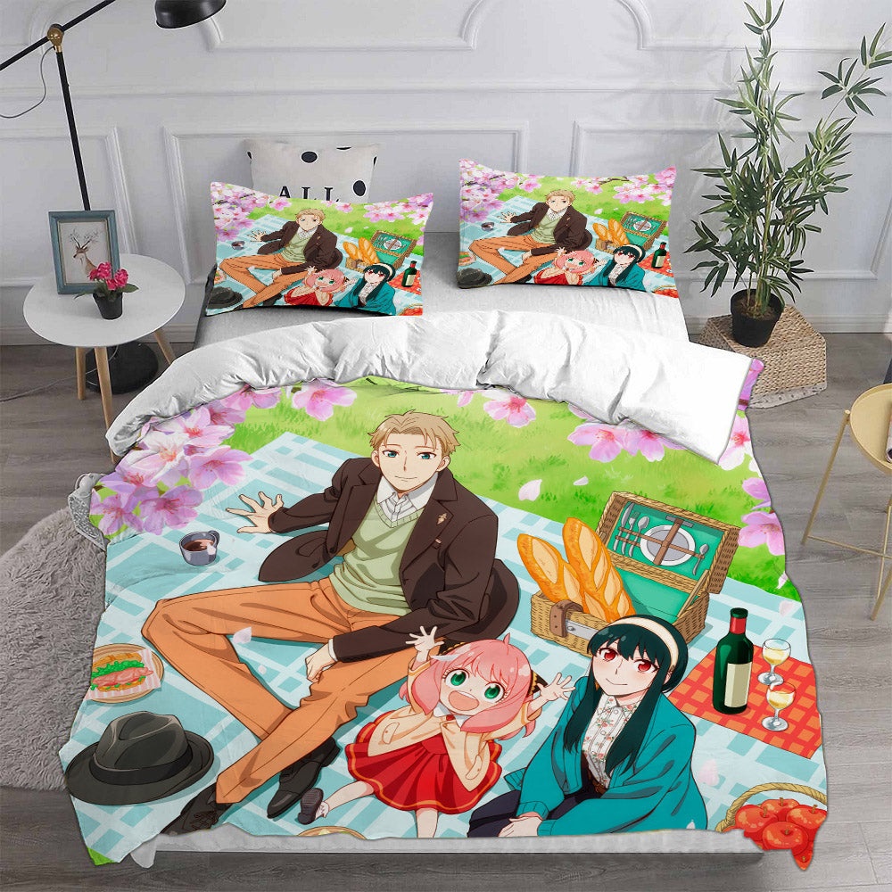 Spy x Family Bedding Sets Gift For Christmas, Halloween, Black Friday