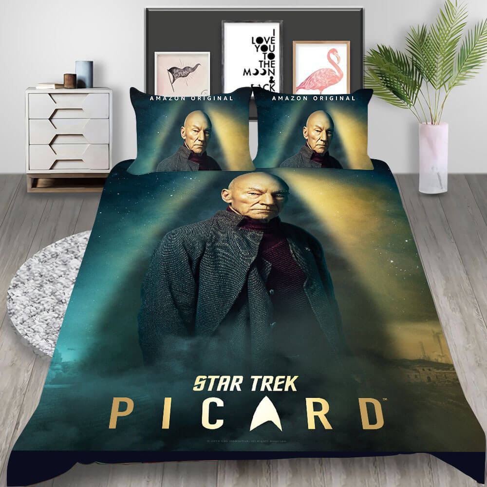 Star Trek Picard Discovery Bedding Sets Gift For Halloween, Thanksgiving, Christmas