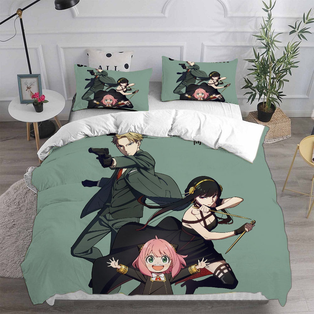 Spy x Family Decorative Bedding Sets For Fan, Halloween, Christmas, Thanksgiving