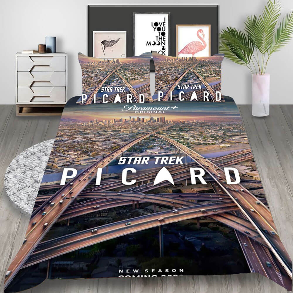 Star Trek Picard Discovery Bedding Sets Gift For Birthday, Halloween, Christmas, Thanksgiving