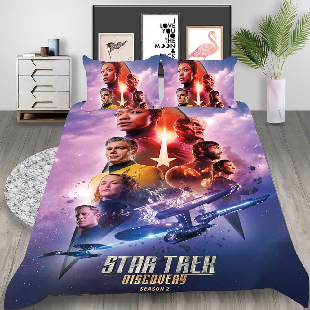 Star Trek Picard Discovery Bedding Sets Gift For Fathers Day, Halloween, Christmas