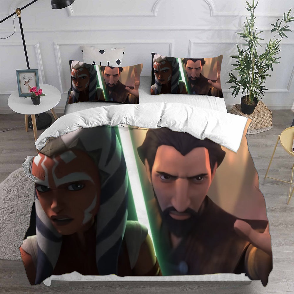Star Wars Tales of the Jedi Bedding Sets Duvet Cover, Flatsheet, Pillowcases Perfect Gift For Fans