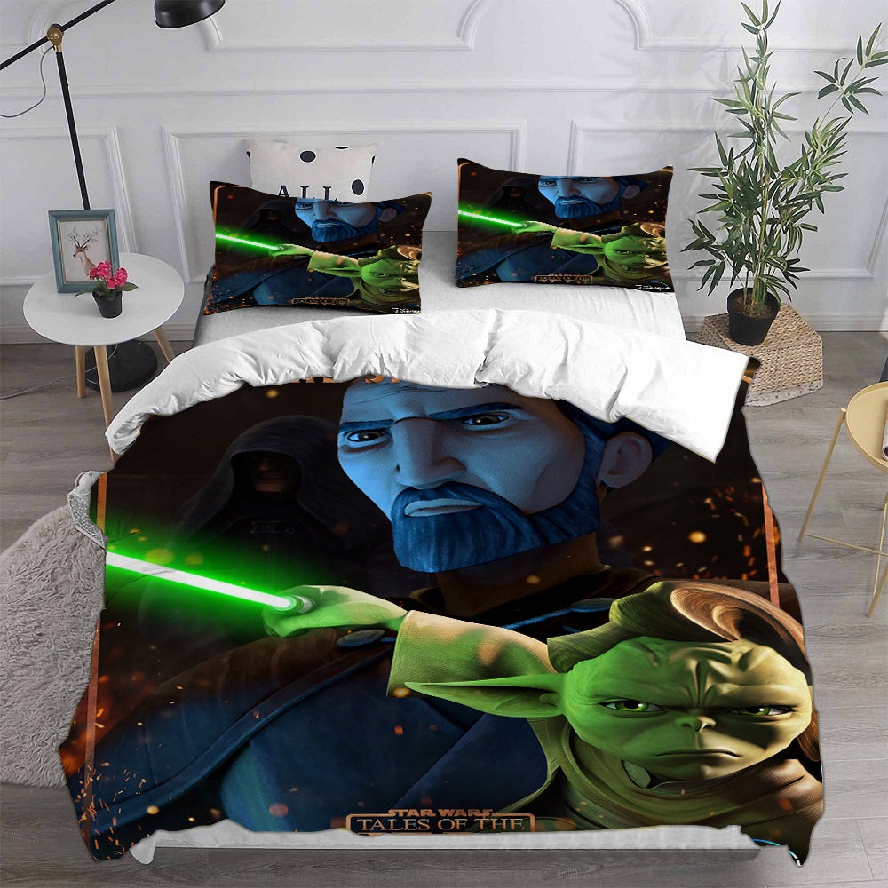 Star Wars Tales of the Jedi Bedding Sets Gift For Christmas, Thanksgiving, Halloween
