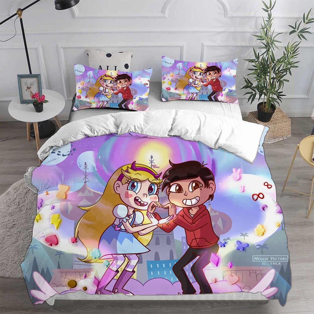 Star vs. the Forces of Evil Bedding Sets Gift For Fathers Day, Halloween, Christmas