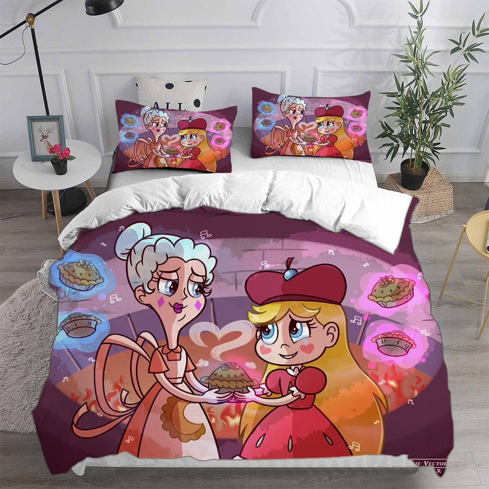 Star vs. the Forces of Evil Decorative Bedding Sets For Fan, Halloween, Christmas, Thanksgiving