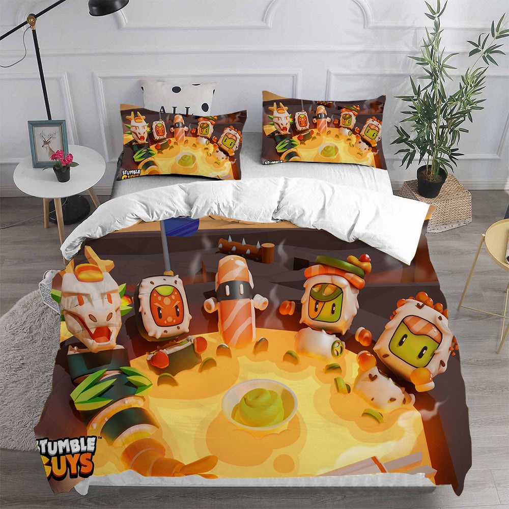 Stumble Guys Bedding Sets Gift For Christmas, Birthday, Thanksgiving