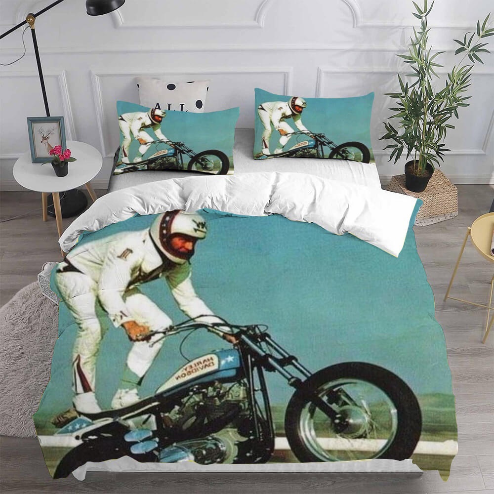 Stunt Star Evel Knieve Bedding Sets Duvet Cover, Flatsheet, Pillowcases Perfect Gift For Fans