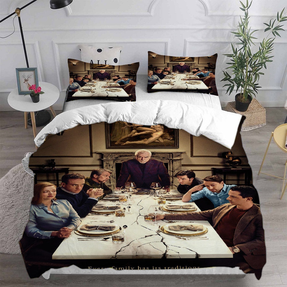 Succession Season 4 Bedding Sets Gift For Christmas, Thanksgiving, Halloween