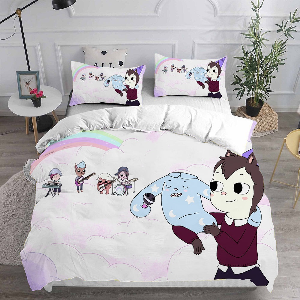 Summer Camp Island Bedding Sets Duvet Cover, Flatsheet, Pillowcase For Your Lover