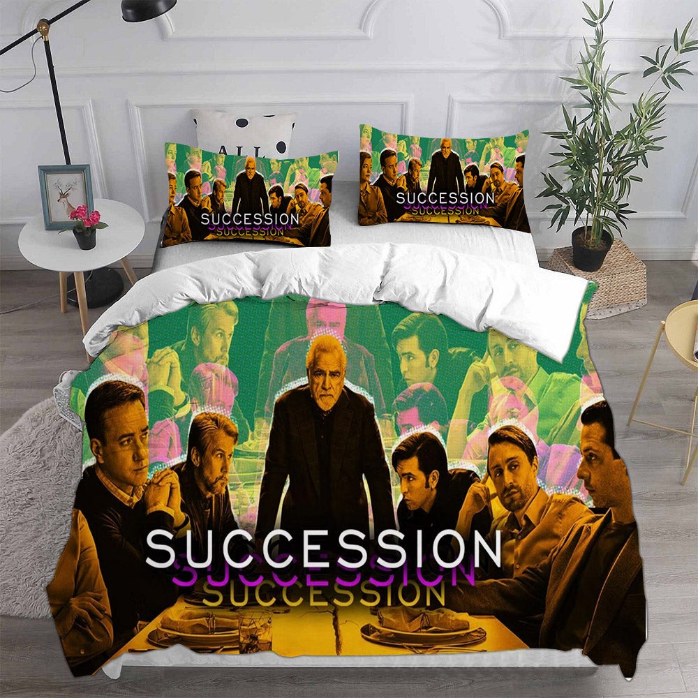 Succession Season 4 Bedding Sets Gift For Halloween, Thanksgiving, Christmas