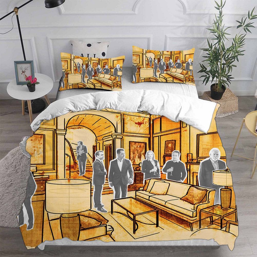 Succession Season 4 Bedding Sets Gift For Wife, Husband, Besties
