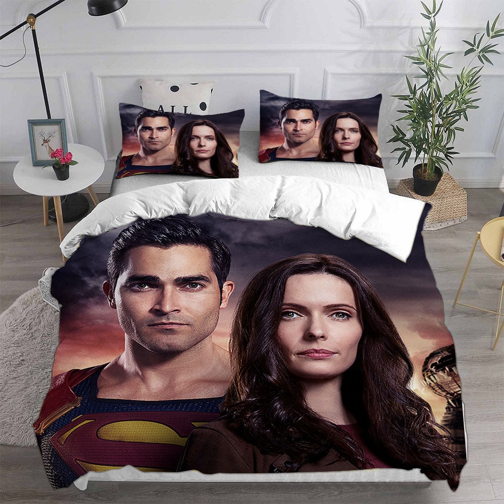 Superman Lois Bedding Sets Gift For Christmas, Birthday, Thanksgiving