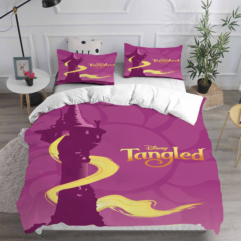 Tangled Bedding Sets Gift For Halloween, Thanksgiving, Christmas