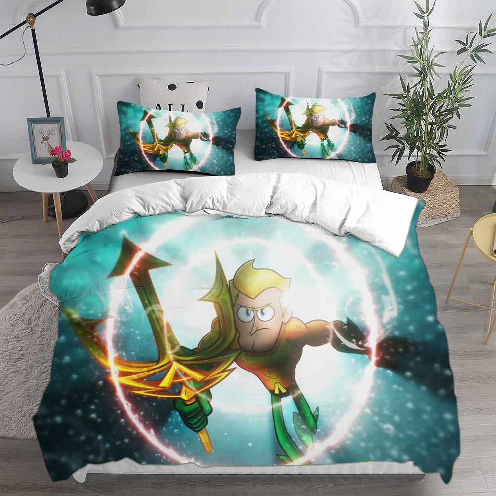 Teen Titans Go Bedding Sets Duvet Cover, Flatsheet, Pillowcase For Your Lover