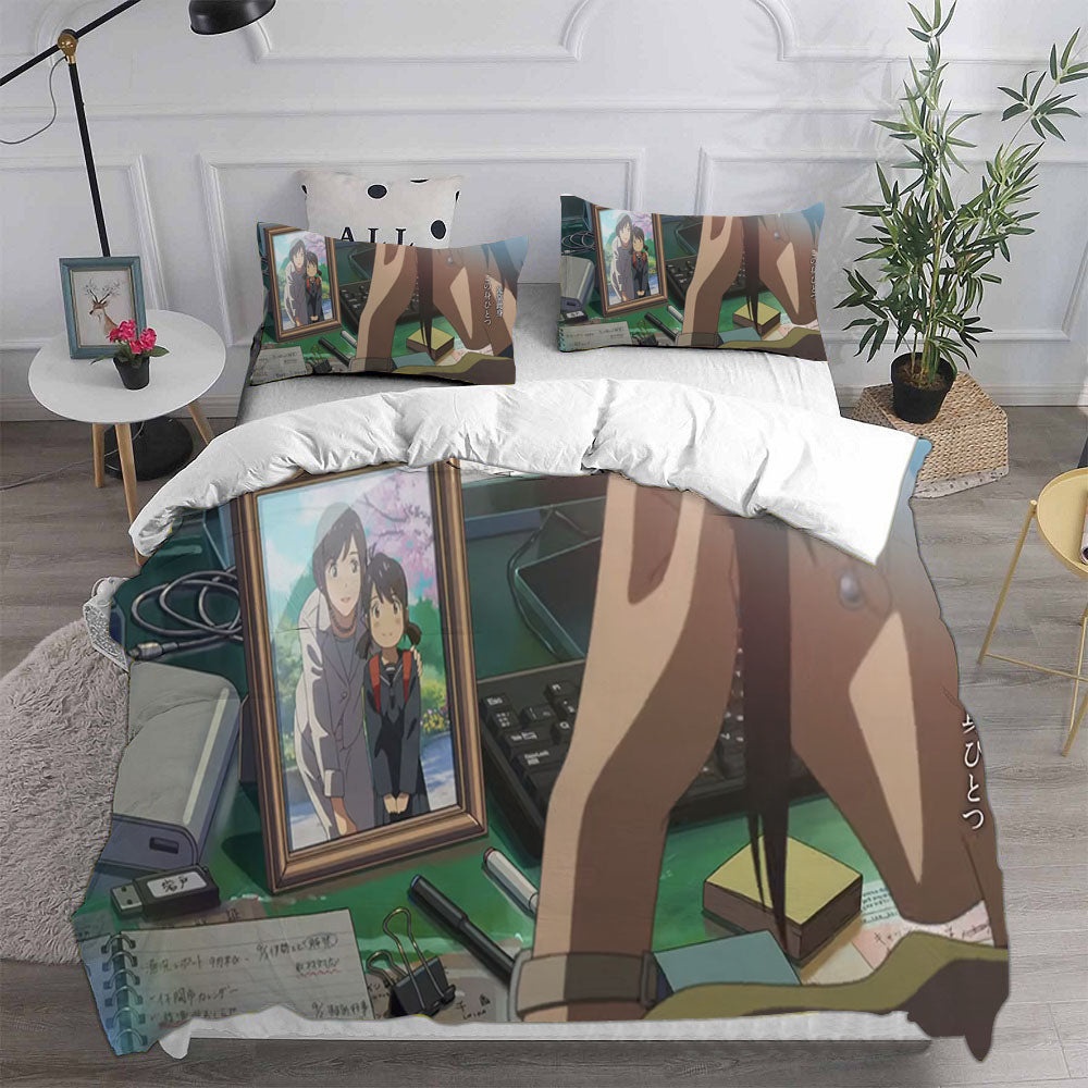 Suzume no Tojimari Bedding Sets Gift For Fathers Day, Halloween, Christmas