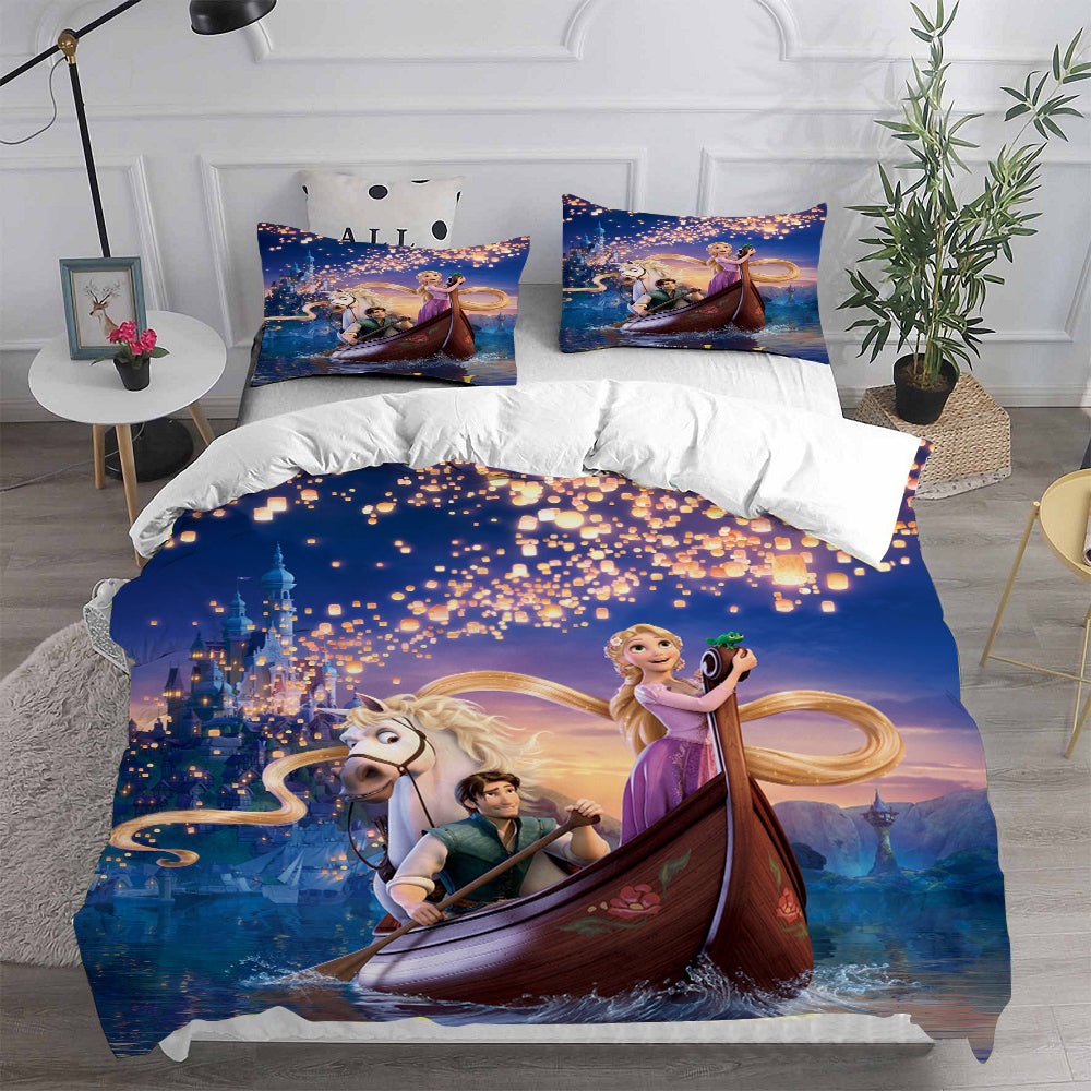 Tangled Bedding Sets Duvet Cover, Flatsheet, Pillowcase For Your Lover
