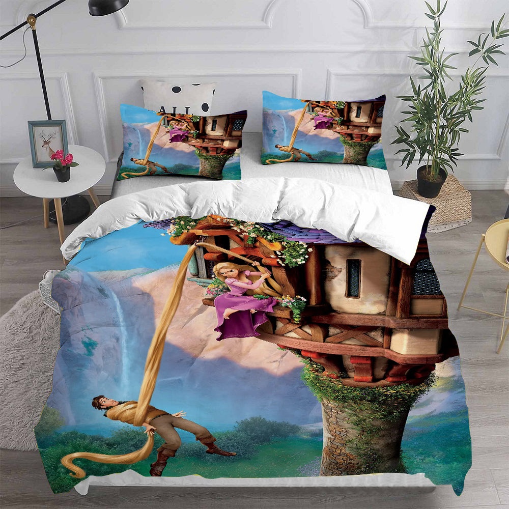 Tangled Bedding Sets Gift For Christmas, Birthday, Thanksgiving
