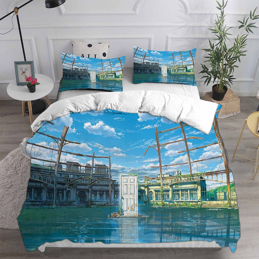 Suzume no Tojimari Bedding Sets Gift For Christmas, Thanksgiving, Halloween